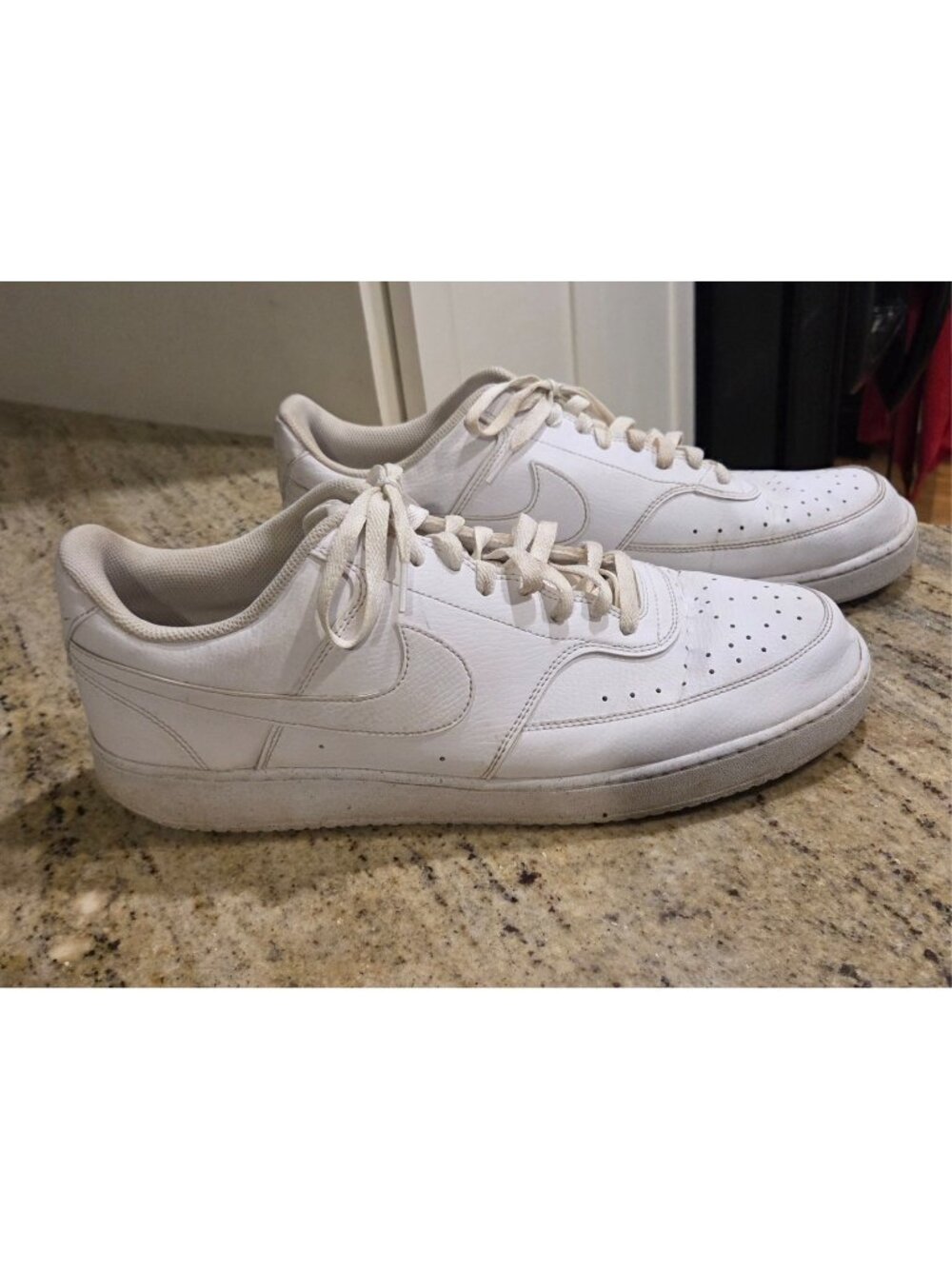 Nike Court Vision Men's Size 15 Low Top Lace-Up White Sneakers DH2987-100